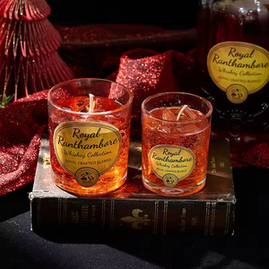 Vela Aromática Nórdica Creativa con Forma de Botella de Whisky o Cerveza, Estilo Licor, Decoración Navideña para el Hogar - Product Image 1