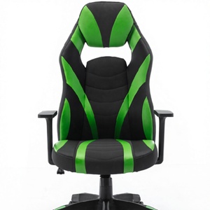 Chaise de jeu pivotante en cuir synthétique au design moderne Chaise d'ordinateur de direction avec élévateur à gaz à 3 niveaux et hauteur réglable - Product Image 1