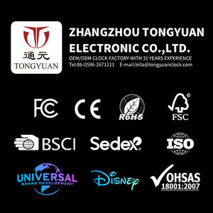 <span class=keywords><strong>2023</strong></span> nouveau produit Led <span class=keywords><strong>Night</strong></span> Light horloge murale avec luminosité réglable sensible à la lumière silencieux horloges à piles - Product Image 4