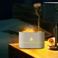 Humidificateur et diffuseur d'air à flamme de feu, rechargeable, lumière LED, fonction de minuterie, grande capacité pour hôtel, usage domestique - Best-seller