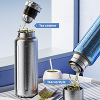 Vente en gros de gourde isotherme à double paroi en titane 100% écologique, sans BPA, anti-fuite, ultralégère, avec fermeture magnétique