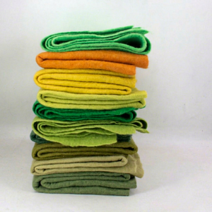 มัดสักหลาดขนแกะ9 "x 12" มาใน10แผ่นขนสัตว์ธรรมชาติทำจากผ้าขนแกะหนา6มม. สำหรับตกแต่งงานฝีมือตัดด้วยมือ - Product Image 2