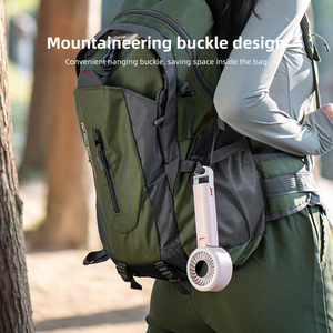 Custom Logo Hanging Electronic Foldable High-Speed Folding Fans Personalized Plastic Rechargeable Foldable Handheld Fan - Product Image 5