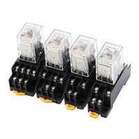 Silver Point 220V Ac 24V12V Dc Relais électromagnétique Miniature 53P 54P 62P Protection scellée