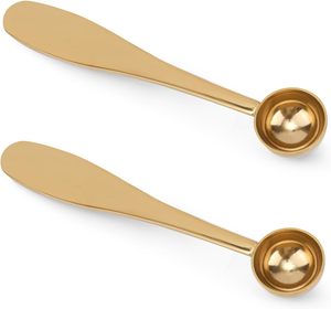 Cuillère doseuse tendance en acier inoxydable 304, design classique, long manche, compatible lave-vaisselle, capacité 2,5-30 ml pour thé, café, matcha - Product Image 1