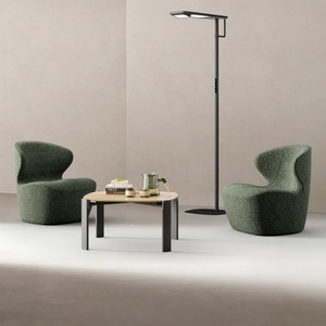 Fauteuil de détente confortable, chaise rembourrée en tissu doux, canapé simple moderne pour bureau, hall d'hôtel, salle d'attente - Product Image 2