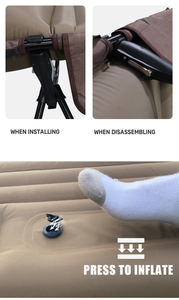 Lit de camping pliant portable et réglable avec matelas souple coloré – Vente directe usine - Product Image 4