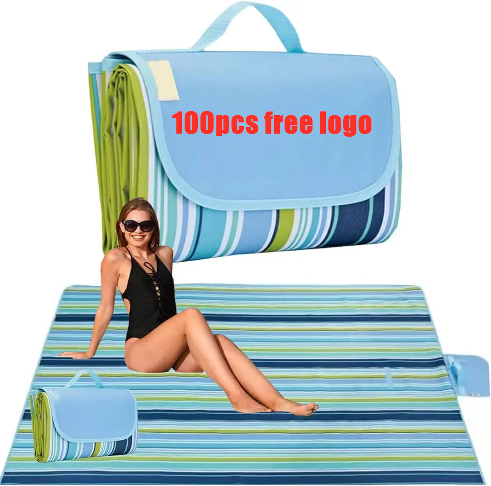 Hot pocket waterproof sleeping mattress outdoor beach picnic blanket camping tent mat