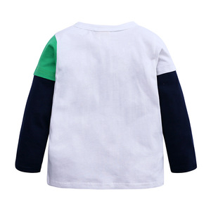 <span class=keywords><strong>T</strong></span>-<span class=keywords><strong>shirt</strong></span> pour enfant garçon, vêtement à manches longues, col roulé, dessin animé de dinosaure, printemps-automne, - Product Image 4