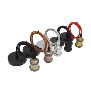 Bán buôn Retro E27 mặt dây đèn chủ với kim loại giữ đèn giữ đèn Đèn chùm bóng đèn - Product Image 2