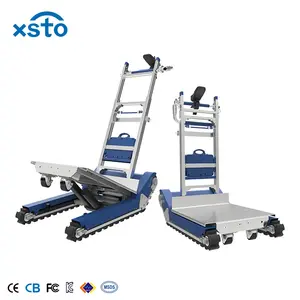 Trasportare a mano Trolley Portatile Carrello Camion 4 Ruota Piattaforma Seconda Andare del Carico Elettrico In Alluminio Pieghevole Industria Carrelli Un Carrello Elevatore