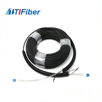 Cable de conexión de fibra óptica monomodo para Estación Base FTTA al aire libre 7,0mm 2 núcleos conjunto de Cable óptico de dos núcleos A LA GYFJH-2A1a