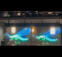 Pantallas LED Transparentes para Interiores y Exteriores, Flexibles y Reutilizables; Pantallas de Película Flexible que se Adhieren al Vidrio