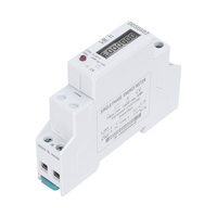 Medidor de Energía Eléctrica Monofásico Electrónico de 1.5-30A, Montaje en Riel DIN de 35mm, Protocolo ModbusRTU/DLT_645-2007, Clase de Precisión 1.0, Pantalla LCD