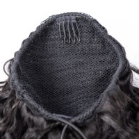 Extensions de queue de cheval coiffées en cheveux humains 100% naturels avec cordon de serrage, modèle Cheer Ponytail