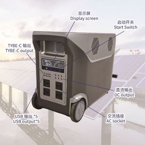 สถานีไฟฟ้าพกพา 5.5kWh ราคาประหยัด, จ่ายไฟแบบ Pure-Sine-Wave, แบตเตอรี่ LiFePO4 ลิเธียม-ไอรอน-ฟอสเฟต สำหรับใช้ในบ้านและนอกบ้าน - Product Image 6