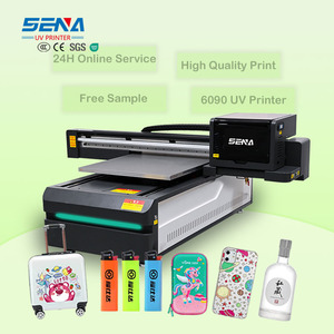 Impresora plana automática de inyección de tinta UV <span class=keywords><strong>SENA</strong></span> para tarjetas, carcasas de teléfono, metal, acero inoxidable, llaveros, con cámara visual - Product Image 2