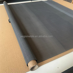 Tissu filtrant en maille de fil de titane pur noir/brillant tissé, maille <span class=keywords><strong>180x180</strong></span>, largeur 1300 mm - Product Image 6