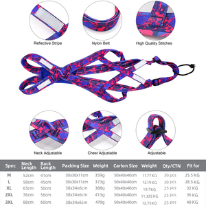 Harnais de traction pour chien personnalisé avec logo d'usine, harnais de vitesse pour entraînement, harnais de traîneau pour chiens de taille moyenne à grande - Product Image 4