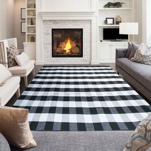 Indoor <b>Outdoor</b> Living Room Big Size Large Buffalo Plaid <b>Carpets</b> and Rugs - Product Image 1
