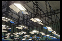 Panneau lumineux LED DMX à prix d'usine pour scène, studio, salle de conférence, avec volets coupe-flux, disponible en blanc chaud ou blanc
