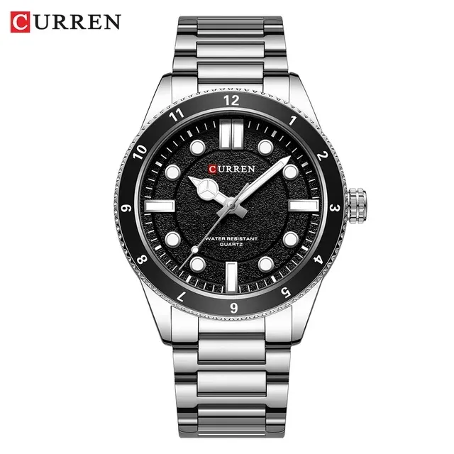 CURREN 8450 modis produk baru pabrik penjualan langsung siap untuk dikirim jam tangan kuarsa untuk Pria jam gelang baja tahan karat