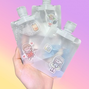 ถุงใส่โลชั่นแบบพกพาขนาด 50 มล. 100 มล. แบบเติมได้ ป้องกันการรั่วซึม  สำหรับขายส่ง  บรรจุภัณฑ์เครื่องสำอางแบบด้าน - Product Image 3