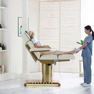 <span class=keywords><strong>Table</strong></span> de massage hydraulique esthétique, fauteuil inclinable réglable pour extensions de cils, <span class=keywords><strong>table</strong></span> d'examen esthétique pour spa thaïlandais - Product Image 4