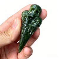 Figurine de crâne en pierres précieuses en gros, design fantaisie, décoration amusante pour Halloween et cadeau farfelu pour les fournitures de fête