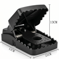 Piège à rats XXL 21 cm - Pièges à impact professionnels pour grands rats |   Réutilisable, sans produits toxiques |   Pour la maison, le garage, le grange, l'entrepôt
