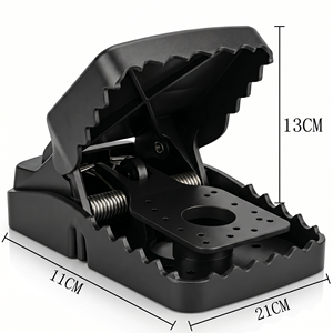 Piège à rats XXL 21 cm - Pièges à impact professionnels pour grands rats |   Réutilisable, sans produits toxiques |   Pour la maison, le garage, le grange, l'entrepôt - Product Image 2