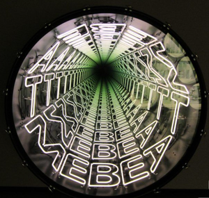 Enseigne néon 3D personnalisée avec logo infini, LED, miroir carré ou rond en acrylique, éclairage néon pour entreprises, décoration miroir abysse - Product Image 5