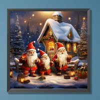 20*20cm Noël DIY Diamant Peinture par Numéro Kits Bonhomme de Neige Image 5D Diy Cristal Strass Diamant Broderie Dessin