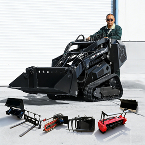 Mini-tracteur multifonctionnel sur chenilles télécommandé Infront 480 à vendre DRT450 Mini-chargeuse compacte télécommandée L - Product Image 4