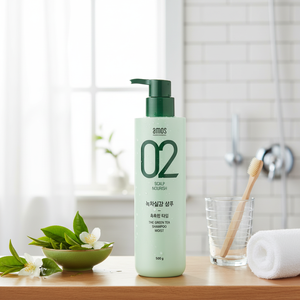 [AMOS PROFESSIONAL] แชมพูชาเขียว 500 มล. ป้องกันผมร่วง บำรุงและรักษาเส้นผม [แบรนด์เกาหลียอดนิยม] - Product Image 3