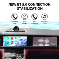 Radio Multimedia Mobil Android 15 Layar Ganda ZWNAV 12.3 inci dengan GPS Navigasi untuk Porsche Panamera 2017-2023, WiFi 4G, CarPlay, 8 Core