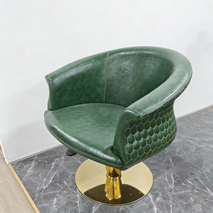 Internet Celebrity Barber Shop Hair Salon Chairs Semi-Enclosed Height-Adjustable Grooming <b>Stools</b> Modern Design Steel Iron - Product Image 1