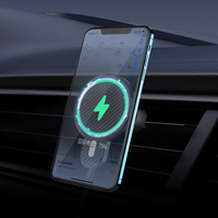 LDNIO MA20 15W Support magnétique électrique pour voiture Chargeur magnétique 2 en 1 Chargeur de voiture sans fil Adaptateur de chargeur de voiture