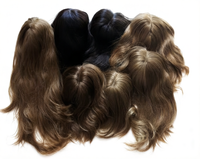 Perruque Kosher en Cheveux Humains Vierges Européens, Dentelle HD Transparente, Mèches Brunes, Sans Colle, Longue, En Stock
