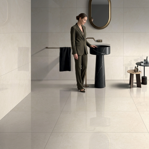 Crema Marfil Design 600x1200mm Azulejos de pared de piso de cerámica 60x120cm Porcelana pulida esmaltada 8,8mm de espesor Madera brillante al aire libre - Product Image 1