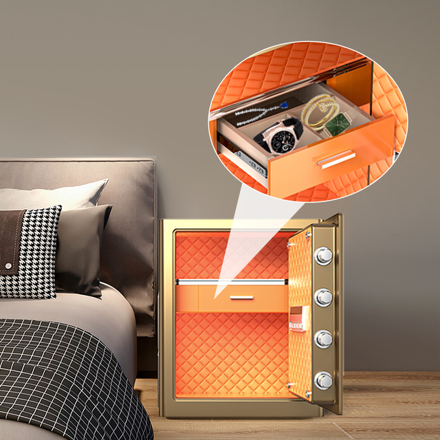Large Digital Security Safe Box with Fireproof and Waterproof Function for Home Valuables