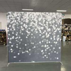 인기 판매 맞춤형 인쇄 텐션 패브릭 커버 적용 알루미늄 백드롭 스탠드 - Product Image 4