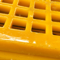 Plaque de tamis en polyuréthane résistante à l'usure, tamis modulaire en PU, maille tendue en PU pour le criblage vibrant des agrégats dans les mines et les carrières