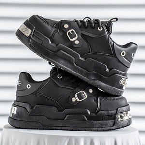 Zapatos para hombre con suela gruesa que aumentan la altura, aptos para todas las estaciones, nuevo estilo, de alta gama, deportivos casuales de baloncesto. - Product Image 3