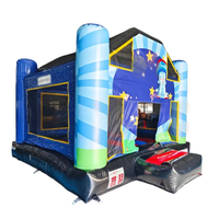 Castillo Inflable Comercial para Perros, Combo de Casa de Brinco Inflable con Tobogán, Brincolines Inflables para Fiestas