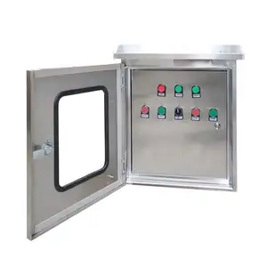 Custom electrical outdoor enclosure control box for car lift linear actuator control panel RAL7035 steel electrical enclosure