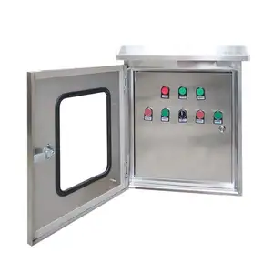 Custom Electrical Outdoor Enclosure Control Box For Car Lift Linear Actuator Control Panel RAL7035 Steel Electrical Enclosure