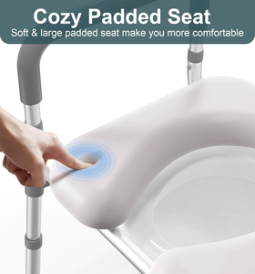 New Style 3-in-1 U-shapes Quatting Toilet Stool <strong>Chair</strong> and Shower <strong>Chair</strong> and Toilet Safety Rail for <strong>Elderly</strong> Disabled Toilet <strong>Chair</strong> - Product Image 3