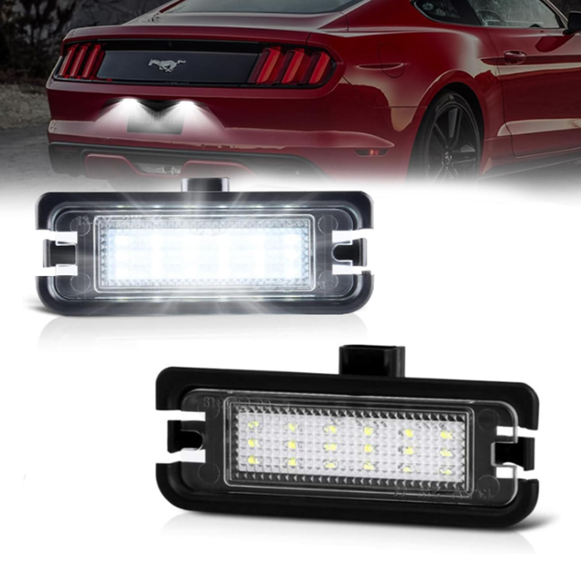Wholesale New 12V 6000K White Car LED License Plate Light for Mustang 2015-2019 Auto Accessories