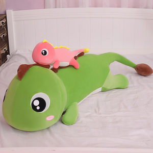 Nouveauté créative : Coussin en peluche longue et moelleuse en forme de <span class=keywords><strong>dinosaure</strong></span> aux grands yeux, vente directe usine, coussin décoratif mignon en forme d'animal - Product Image 6